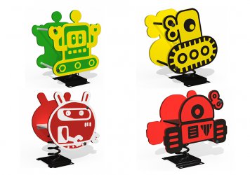 機(jī)器(qi)人(ren)主(zhu)題兒童搖搖樂